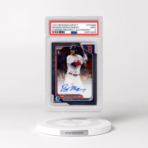 2024 Bowman Draft Chrome Prospect Autographs #CPABM Braden Montgomery (PSA 9 MINT)