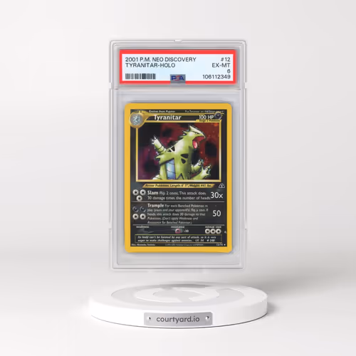 2001 Pokémon Neo Discovery #12 Tyranitar - Holo (PSA 6 EX-MT)