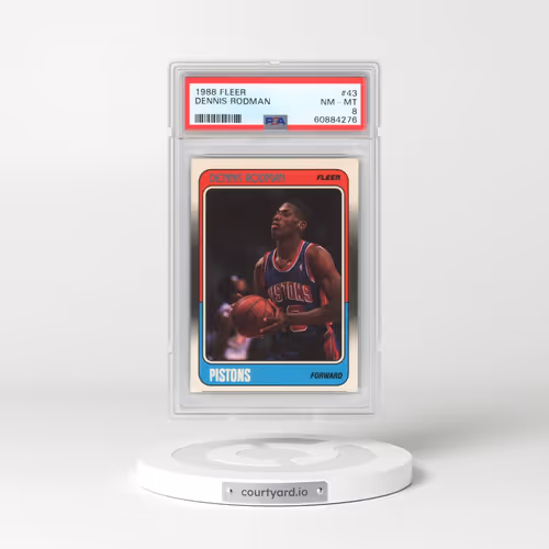 1988 Fleer #43 Dennis Rodman (PSA 8 NM-MT)