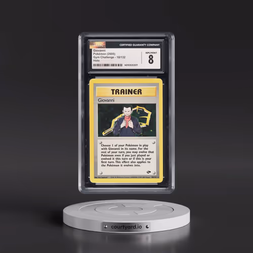 2000 Gym Challenge #18/132 Giovanni - Holo (CGC 8 NM-MT)