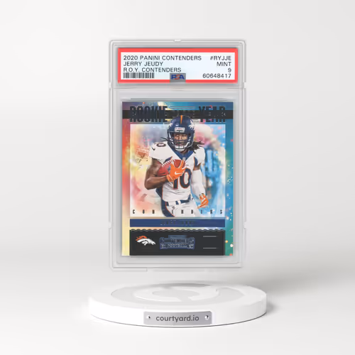 2020 Panini Contenders Rookie of the Year Contenders #RYJJE Jerry Jeudy (PSA 9 MINT)