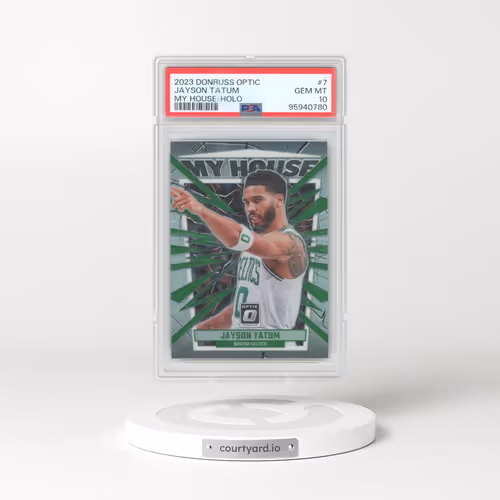 2023 Panini Donruss Optic My House #7 Jayson Tatum - Holo (PSA 10 GEM MINT)