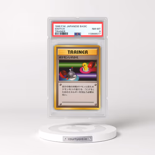 1996 Pokémon Basic Switch - Trainer (PSA 8 NM-MT)