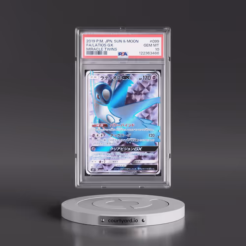 2019 Pokémon Sun & Moon Miracle Twins #099 Latios GX - Holo Full Art (PSA 10 GEM MINT)