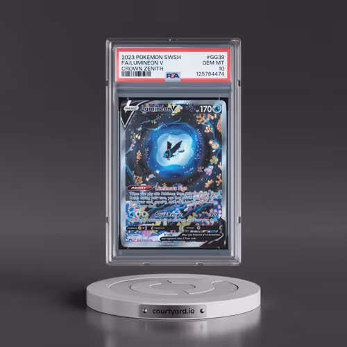 2023 Pokémon Sword and Shield Crown Zenith #GG39 Lumineon V - Holo Full Art (PSA 10 GEM MINT)
