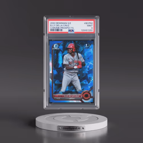 2022 Bowman Sapphire Edition Chrome Prospects #BCP50 Elly de La Cruz (PSA 9 MINT)