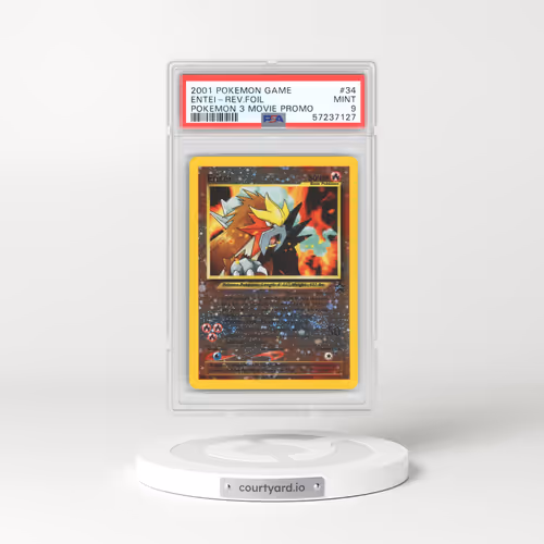 2001 Pokemon 3 Movie Promo #34 Entei - Holo (PSA 9 MINT)