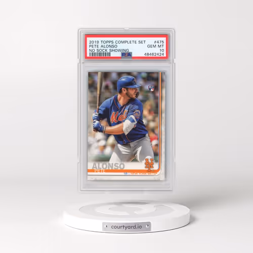 2019 Topps Complete Set #475 Pete Alonso - No Sock Showing (PSA 10 GEM MINT)