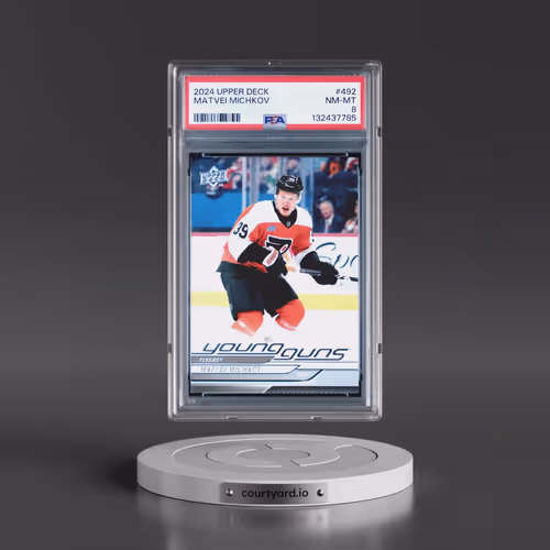 2024 Upper Deck #492 Matvei Michkov (PSA 8 NM-MT)