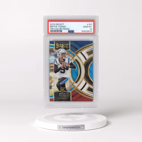 2023 Panini Select #167 Bryce Young - Tri-Color Prizm (PSA 10 GEM MINT)