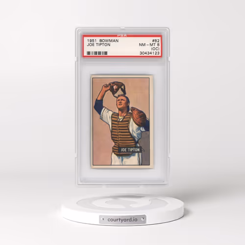 1951 Bowman #82 Joe Tipton (PSA 8 NM-MT)