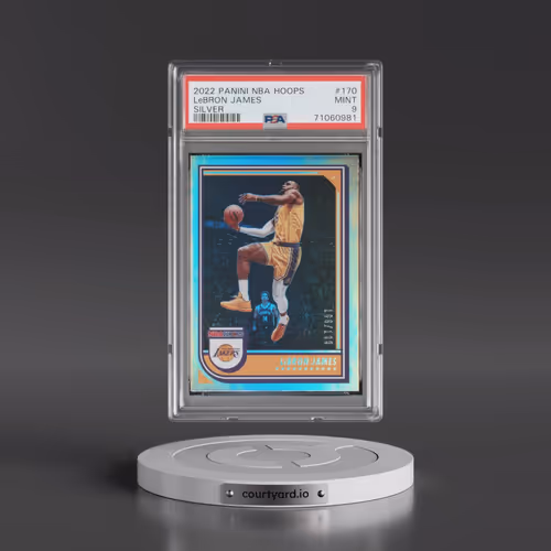 2022 Panini NBA Hoops #170 LeBron James - Silver (PSA 9 MINT)
