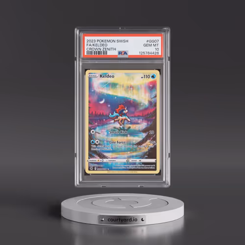 2023 Pokémon Sword and Shield Crown Zenith #GG07 Keldeo - Full Art (PSA 10 GEM MINT)