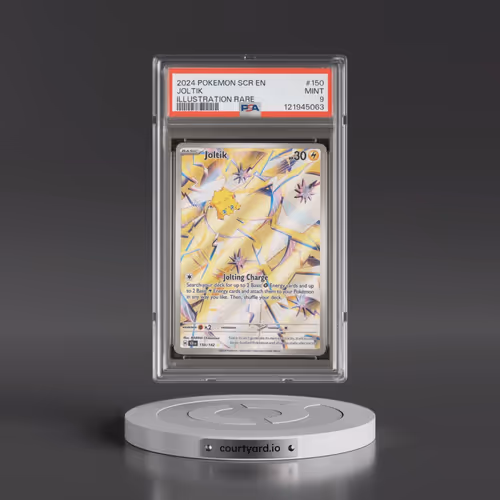 2024 Pokémon Scr EN-Stellar Crown #150 Joltik - Illustration Rare (PSA 9 MINT)