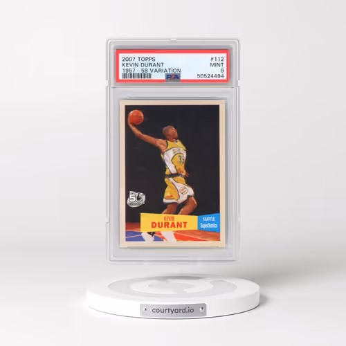 2007 Topps #112 Kevin Durant - 1957-58 Variation (PSA 9 MINT)