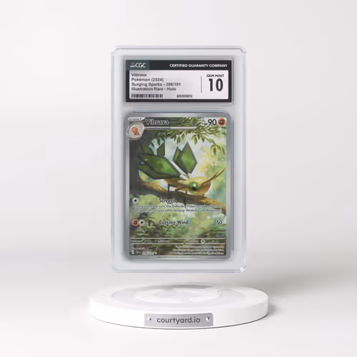 2024 Pokémon Ssp EN-Surging Sparks #206 Vibrava - Illustration Rare (CGC 10 GEM MINT)