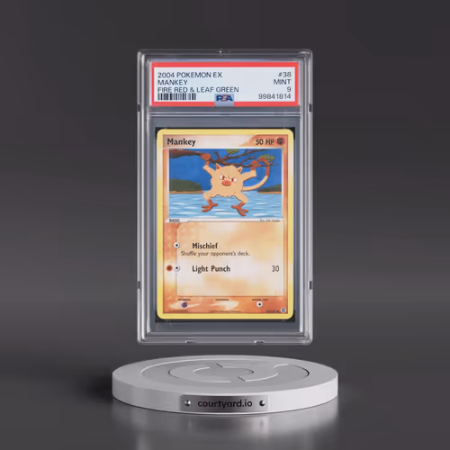 2004 Pokémon EX Fire Red & Leaf Green #38 Mankey (PSA 9 MINT)