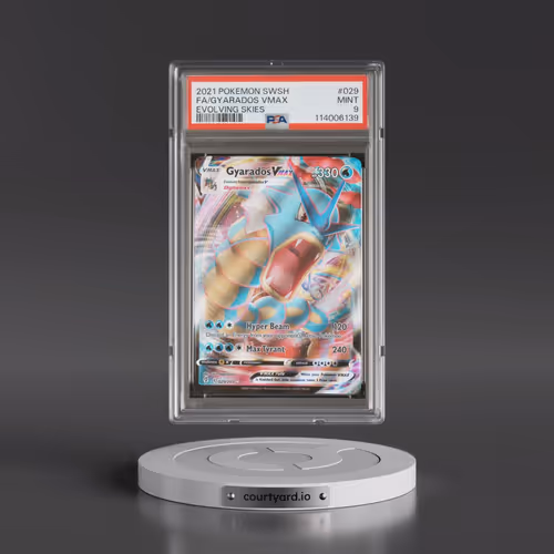 2021 Pokémon Sword & Shield Evolving Skies #029 Gyarados Vmax - Full Art (PSA 9 MINT)