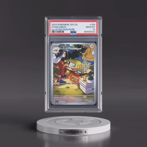 2024 Pokémon Tef EN-Temporal Forces #169 Charjabug - Illustration Rare (PSA 10 GEM MINT)