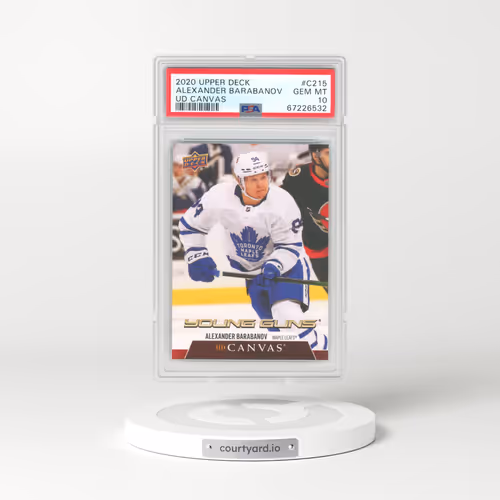 2020 Upper Deck UD Canvas #C215 Alexander Barabanov (PSA 10 GEM MINT)