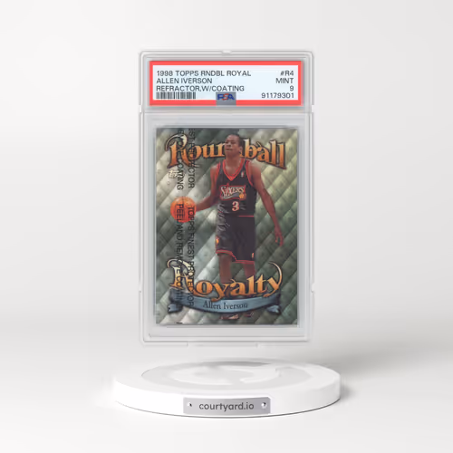 1998 Topps Roundball Royalty #R4 Allen Iverson - Refractor,w/Coating (PSA 9 MINT)