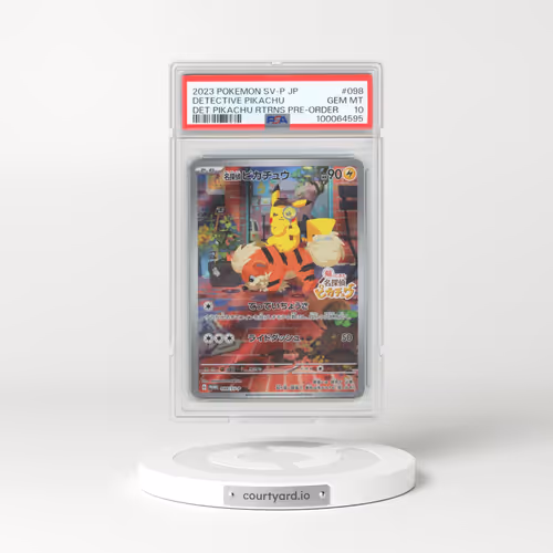 2023 Pokémon SV-P Promo #098 Detective Pikachu - Detective Pikachu Returns Pre-Order (PSA 10 GEM MINT)