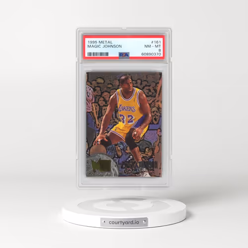 1995 Metal #161 Magic Johnson (PSA 8 NM-MT)