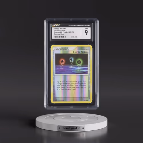 2007 Diamond & Pearl #106/130 Energy Restore - Reverse Holo (CGC 9 MINT)
