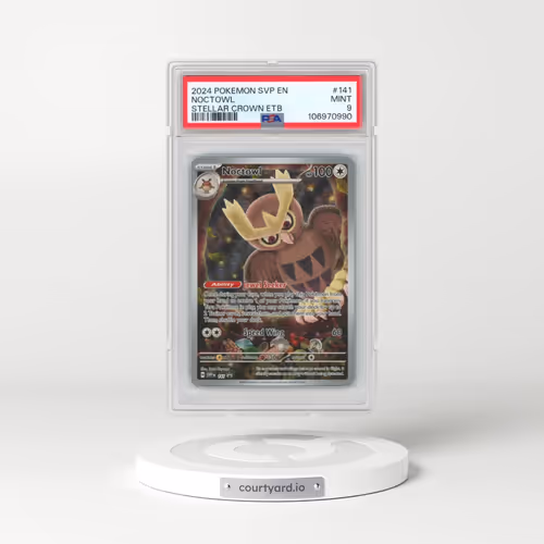 2024 Pokémon Svp EN-SV Black Star Promo #141 Noctowl - Stellar Crown Elite Trainer Box (PSA 9 MINT)