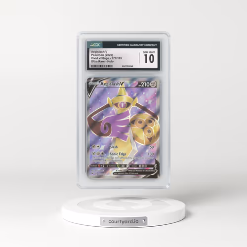 2020 Vivid Voltage #177/185 Aegislash V - Ultra Rare Holo (CGC 10 GEM MINT)