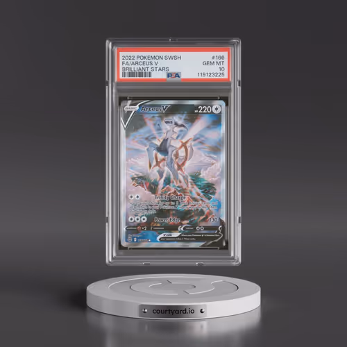 2022 Pokémon Sword & Shield Brilliant Stars #166 Arceus V - Holo Full Art (PSA 10 GEM MINT)