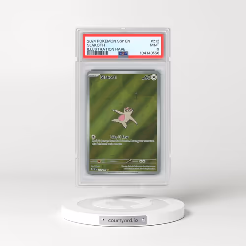 2024 Pokémon Ssp EN-Surging Sparks #212 Slakoth - Illustration Rare (PSA 9 MINT)
