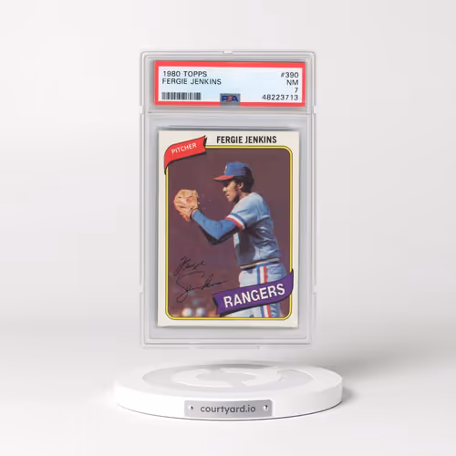 1980 Topps #390 Fergie Jenkins (PSA 7 NM)