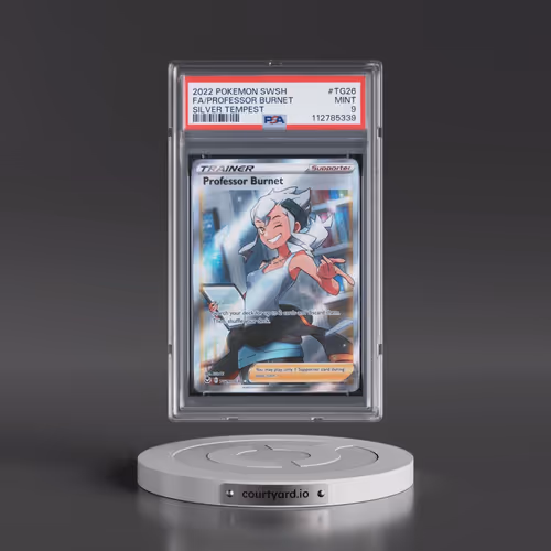 2022 Pokémon Sword & Shield Silver Tempest #TG26 Professor Burnet - Full Art (PSA 9 MINT)