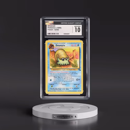 1999 Fossil #52/62 Omanyte (CGC 10 GEM MINT)