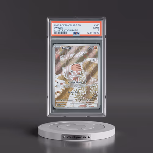 2025 Pokémon Jtg EN-Journey Together #165 Swinub - Illustration Rare (PSA 9 MINT)