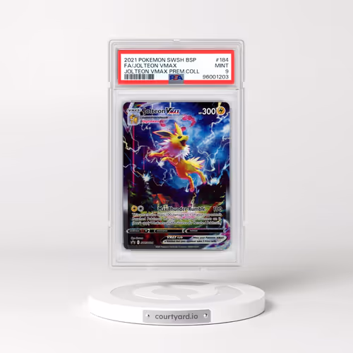 2021 Pokémon Swsh Black Star Promo #184 Jolteon Vmax - Full Art Jolteon Vmax Premium Collection (PSA