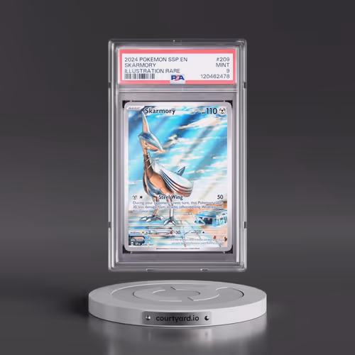 2024 Pokémon Ssp EN-Surging Sparks #209 Skarmory - Illustration Rare (PSA 9 MINT)