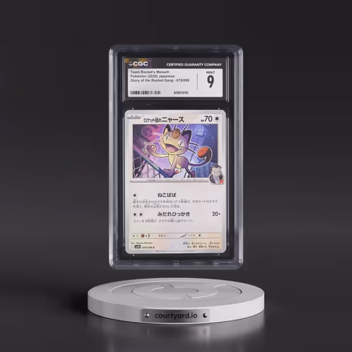 2025 Glory of the Rocket Gang - sv10 #078/098 Team Rocket's Meowth (CGC 9 MINT)