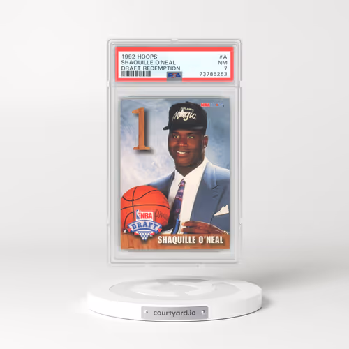 1992 Hoops Draft Redemption #A Shaquille O'Neal (PSA 7 NM)