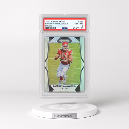 2017 Panini Prizm #269 Patrick Mahomes II - Prizm (PSA 8 NM-MT)