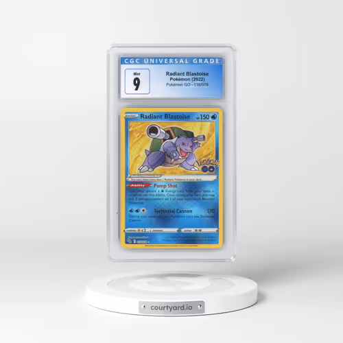 2022 Pokémon GO #018/078 Radiant Blastoise - Holo (CGC 9 MINT)