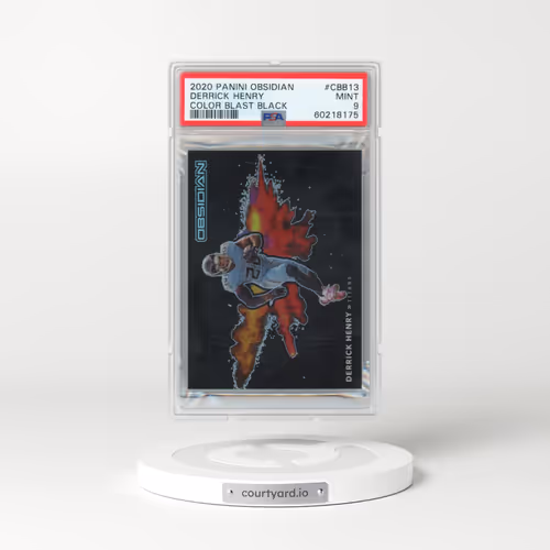 2020 Panini Obsidian Color Blast Black #CBB13 Derrick Henry (PSA 9 MINT)