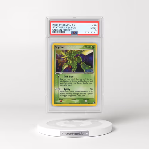 2005 Pokémon EX Unseen Forces #46 Scyther - Reverse Foil (PSA 9 MINT)