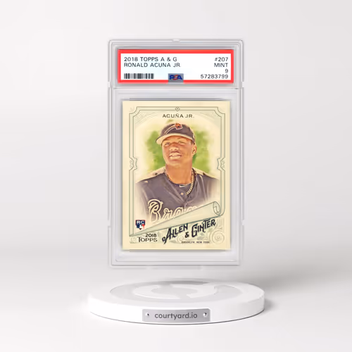 2018 Topps Allen & Ginter #207 Ronald Acuna Jr. (PSA 9 MINT)