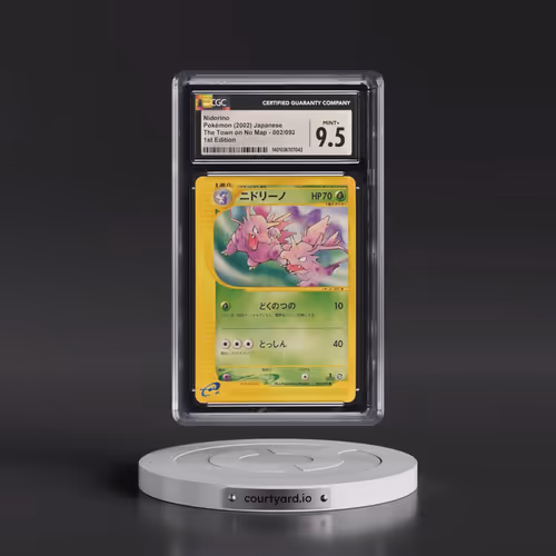 2002 The Town on No Map #002/092 Nidorino - 1st Edition (CGC 9.5 MINT+)