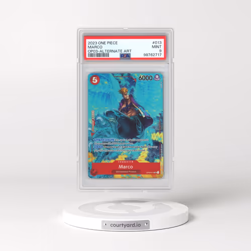 2023 One Piece OP03-Pillars of Strength #013 Marco - Alternate Art (PSA 9 MINT)