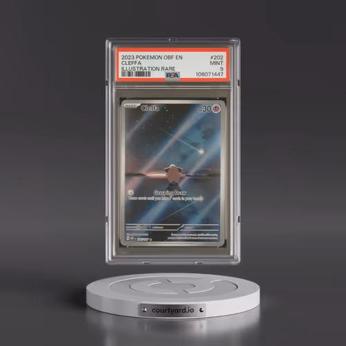 2023 Pokémon Obf EN-Obsidian Flames #202 Cleffa - Illustration Rare (PSA 9 MINT)