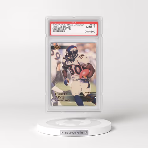2000 Collector's Edge Graded #111 Terrell Davis - Uncirculated (PSA 9 MINT)