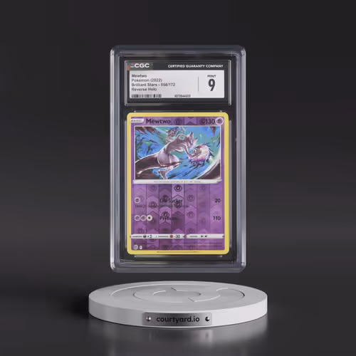 2022 Brilliant Stars #056/172 Mewtwo - Reverse Holo (CGC 9 MINT)